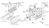Diagram for Nissan Maxima Intake Manifold Gasket - 14033-8J120