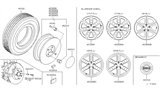 Diagram for Nissan Altima Wheel Cover - 40342-AU511