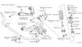 Diagram for Nissan Xterra Sway Bar Bushing - 54613-ZL10A