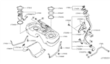 Diagram for Nissan Fuel Tank Lock Ring - 17343-JM00A