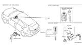 Diagram for Nissan Rogue Door Lock Cylinder - H0601-4BA0A