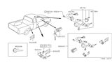 Diagram for Nissan Hardbody Pickup (D21U) Ignition Lock Assembly - D8700-1S700