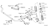 Diagram for Nissan Control Arm Bumper - 54050-EZ00A