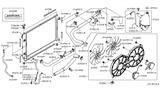 Diagram for Nissan Rogue Radiator Support - 21542-CA000