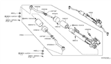 Diagram for Nissan Rack and Pinion Boot - D8204-JA00A