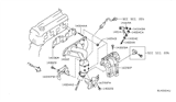 Diagram for Nissan Sentra Exhaust Manifold Gasket - 14036-JA00A