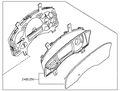 Nissan 24810-9GE0E Speedometer Instrument Cluster
