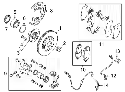 2020 Nissan Sentra Front Brakes Diagram