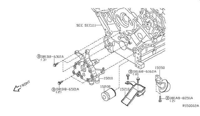 2018 Nissan NV Lubricating System Diagram 1