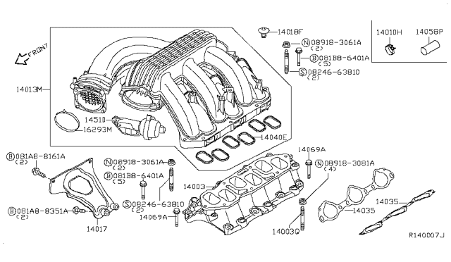 2017 Nissan NV Manifold Diagram 7