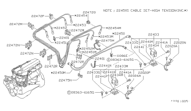 1989 Nissan Hardbody Pickup (D21) Ignition System Diagram 4