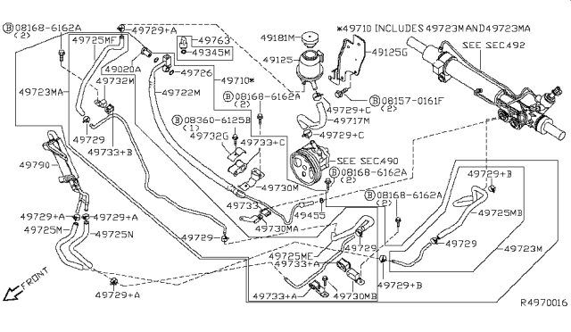 2006 Nissan Armada Power Steering Piping Diagram