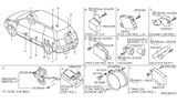 Diagram for Nissan Titan Air Bag Sensor - 98831-7Y084