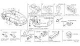 Diagram for Nissan Pathfinder Brake Light Switch - 25320-AX00A