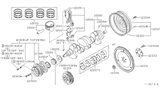 Diagram for Nissan 200SX Piston Ring Set - 12033-D2000