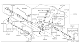 Diagram for Nissan 200SX Rack & Pinion Bushing - 49521-05F00