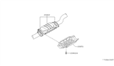 Diagram for Nissan 300ZX Catalytic Converter - 20802-21P25