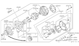 Diagram for Nissan 200SX Alternator Bearing - 23120-04P10