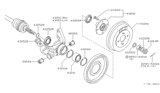 Diagram for Nissan Stanza Wheel Bearing - 43210-D0100