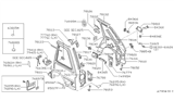 Diagram for Nissan Stanza Fuel Door Release Cable - 78826-01L01