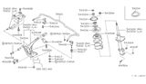 Diagram for Nissan Stanza Control Arm Bracket - 54323-0P000