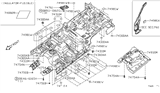 Diagram for 2011 Nissan Pathfinder Exhaust Heat Shield - 74752-EA000