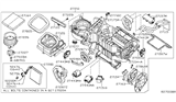 Diagram for Nissan Frontier Blend Door Actuator - 27443-ZP01A