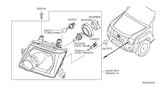 Diagram for Nissan Pathfinder Headlight - 26010-ZS00A