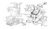 Diagram for Nissan Pathfinder Seat Cover - 87370-ZS25A