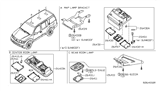Diagram for Nissan Xterra Dome Light - 26430-EA010