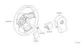 Diagram for Nissan Pathfinder Steering Wheel - 48430-ZL91C