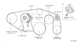 Diagram for Nissan Pathfinder Serpentine Belt - 11720-7S00A