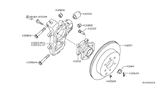 Diagram for Nissan Xterra Spindle Nut - 01223-N004U