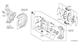 Diagram for Nissan Leaf Brake Caliper - 41011-5TA0A