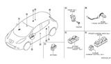 Diagram for Nissan Mirror Switch - 25570-5SK0A