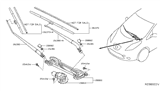 Diagram for 2022 Nissan Leaf Wiper Blade - 28890-3NF2A