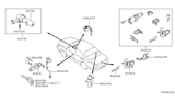 Diagram for Nissan Altima Trunk Lock Cylinder - H4660-9E000