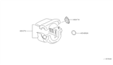 Diagram for Nissan Altima Steering Column Cover - 48474-ZB000