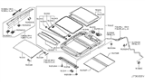 Diagram for 2008 Nissan Murano Sunroof - 91210-1AA1A