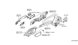 Diagram for Nissan Murano Door Latch Assembly - 82501-1AA0A