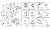 Diagram for Nissan Pathfinder Brake Light Switch - 25320-AX00B