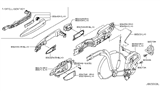 Diagram for Nissan Murano Door Latch Assembly - 80501-1AA0A