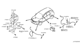 Diagram for Nissan Murano ABS Control Module - 47660-1SW0C
