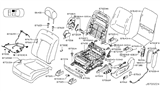 Diagram for Nissan Murano Seat Cover - 87670-1AF0B