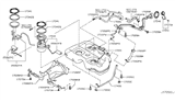 Diagram for Nissan Murano Fuel Tank - 17202-1AA0A