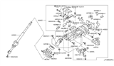 Diagram for Nissan Altima Steering Column Cover - 48980-JA00A