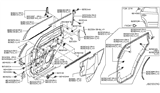Diagram for Nissan Murano Door Moldings - 82820-1AC0A