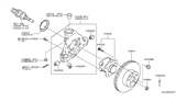 Diagram for Nissan Murano Spindle Nut - 40262-EG010