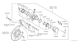 Diagram for Nissan 200SX Brake Caliper - 41010-N9600