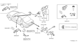 Diagram for 1995 Nissan Sentra Ignition Lock Assembly - 48700-40U25